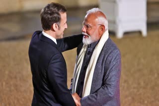 MODI TO ATTEND AI SUMMIT  MODI TALKS WITH MACRON  MODI BILATERAL TALKS WITH MACRON  INDIA FRANCE AMERICA