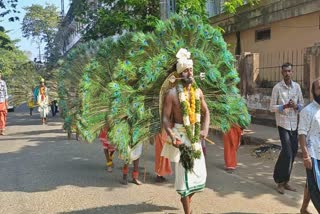 തൈപ്പൂയ മഹോത്സവത്തിന് സമാപ്‌തി  തൈപ്പൂയ കാവടി ഘോഷയാത്ര  THAIPOOYA KAVADY PROCESSION KOLLAM  LATEST NEWS IN MALAYALAM