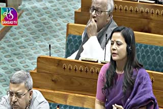 TMC MP Mahua Moitra in Lok Sabha