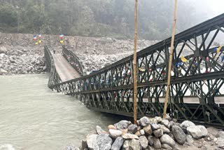 Bailey Bridge Collapsed in North Sikkim