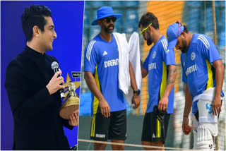 Ranveer Allahabadia, Indian coach Abhishek Nair, Virat Kohli and Rohit Sharma