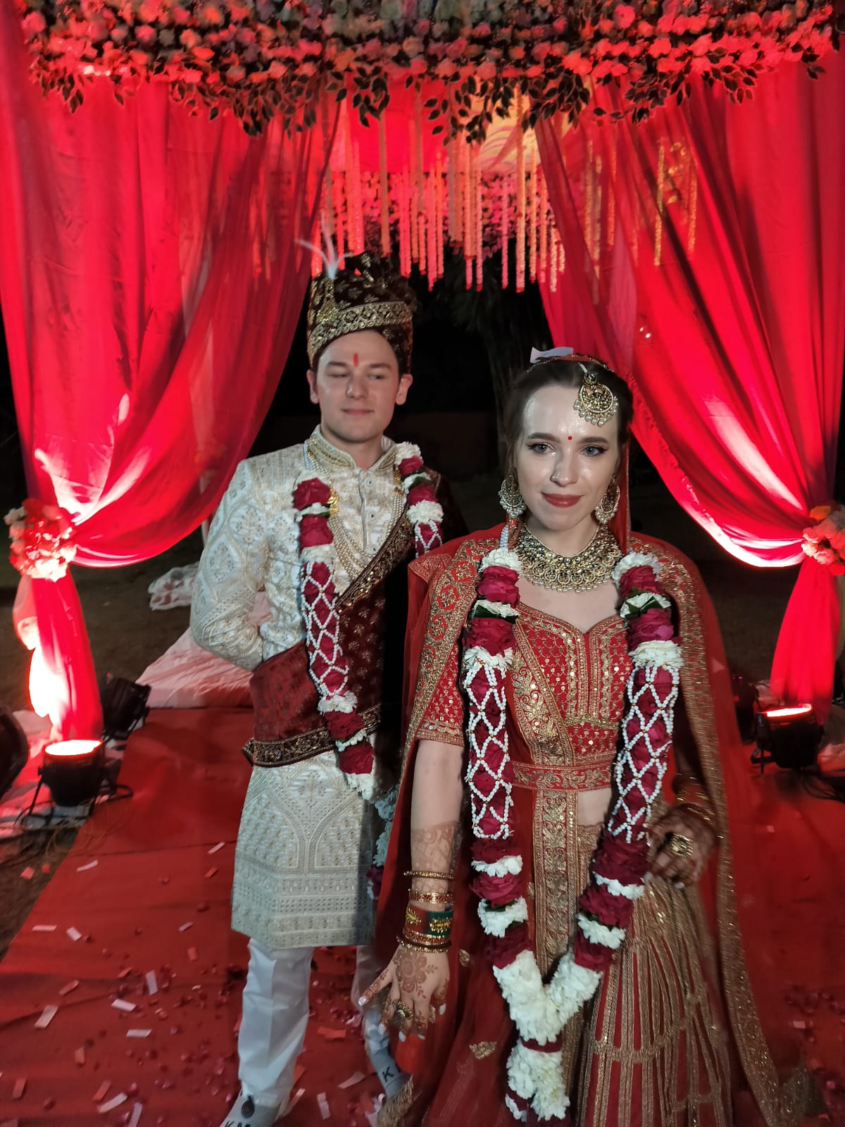 Foreign couple got married