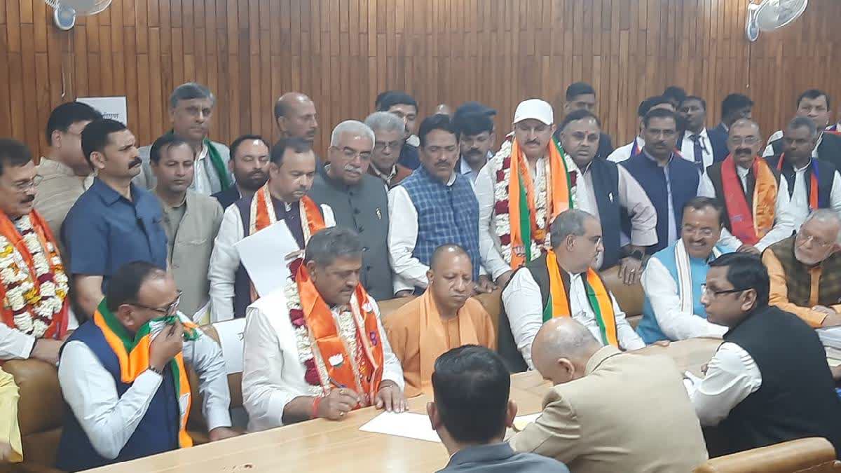 BJP, Allies File Nominations for up Legislative Council Elections