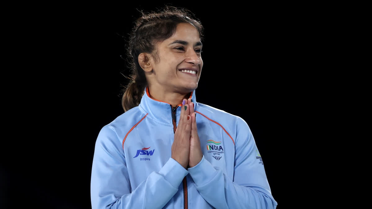 Vinesh Phogat, one of the prominent faces in Wrestlers protest against former WFI President Brij Bhushan Sharan Singh, on Monday didn't let selection trials start in two different categories, seeking permission to compete in both 50kg and 53kg trials. Vinesh also demanded written assurance from the authorities that a final trial will be held in the 53kg weight class before the Olympics.