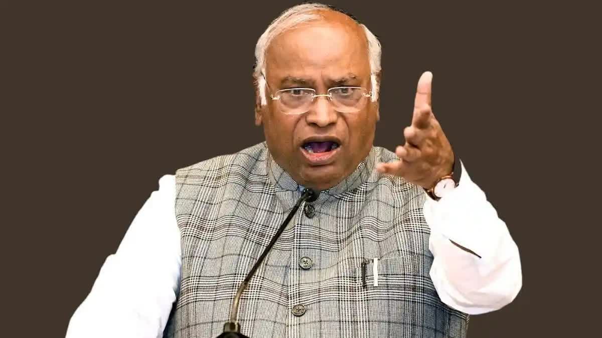 Congress Chief kharge targets BJP