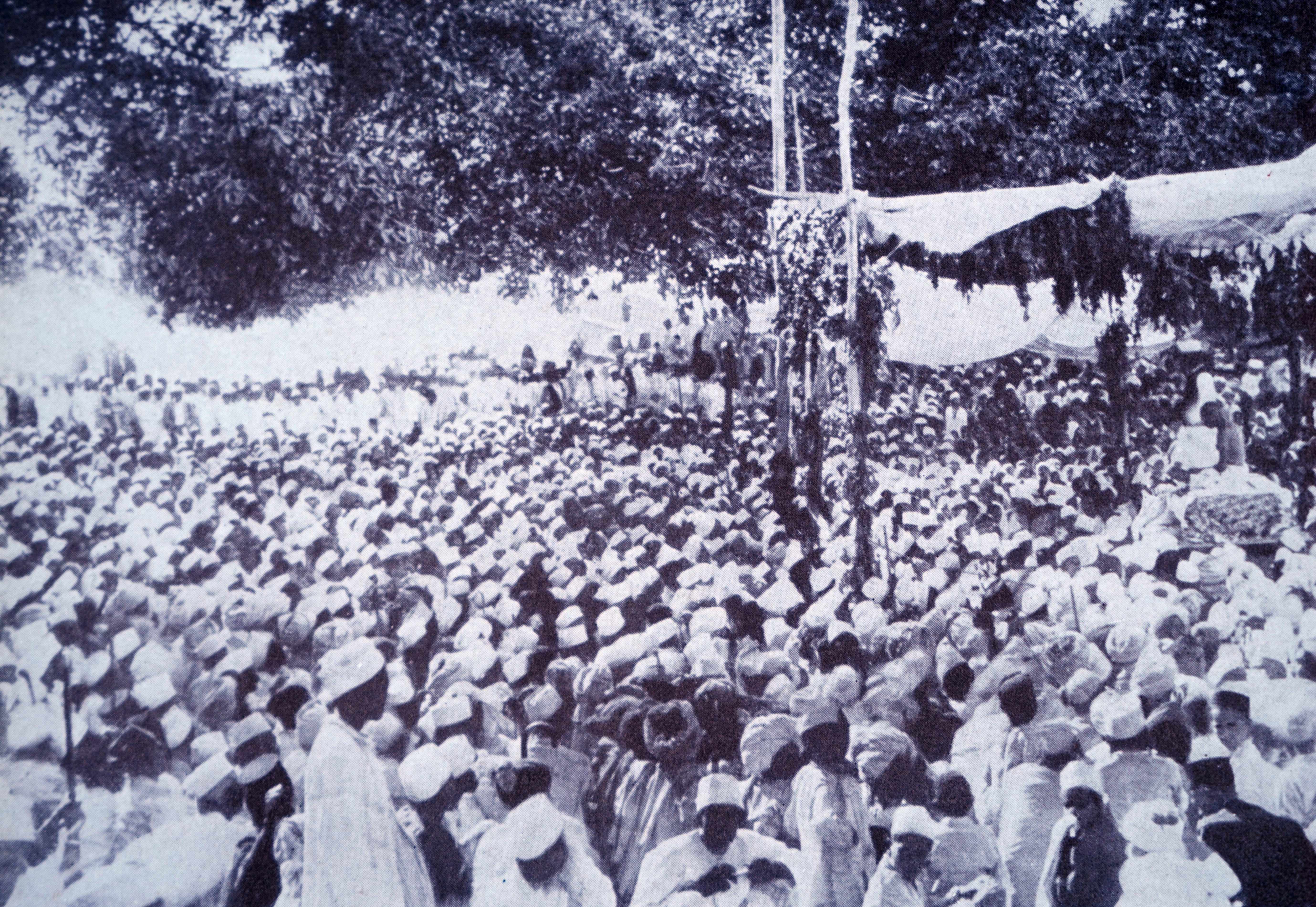 ڈانڈی مارچ میں جلسے کے دوران عوام کا ہجوم