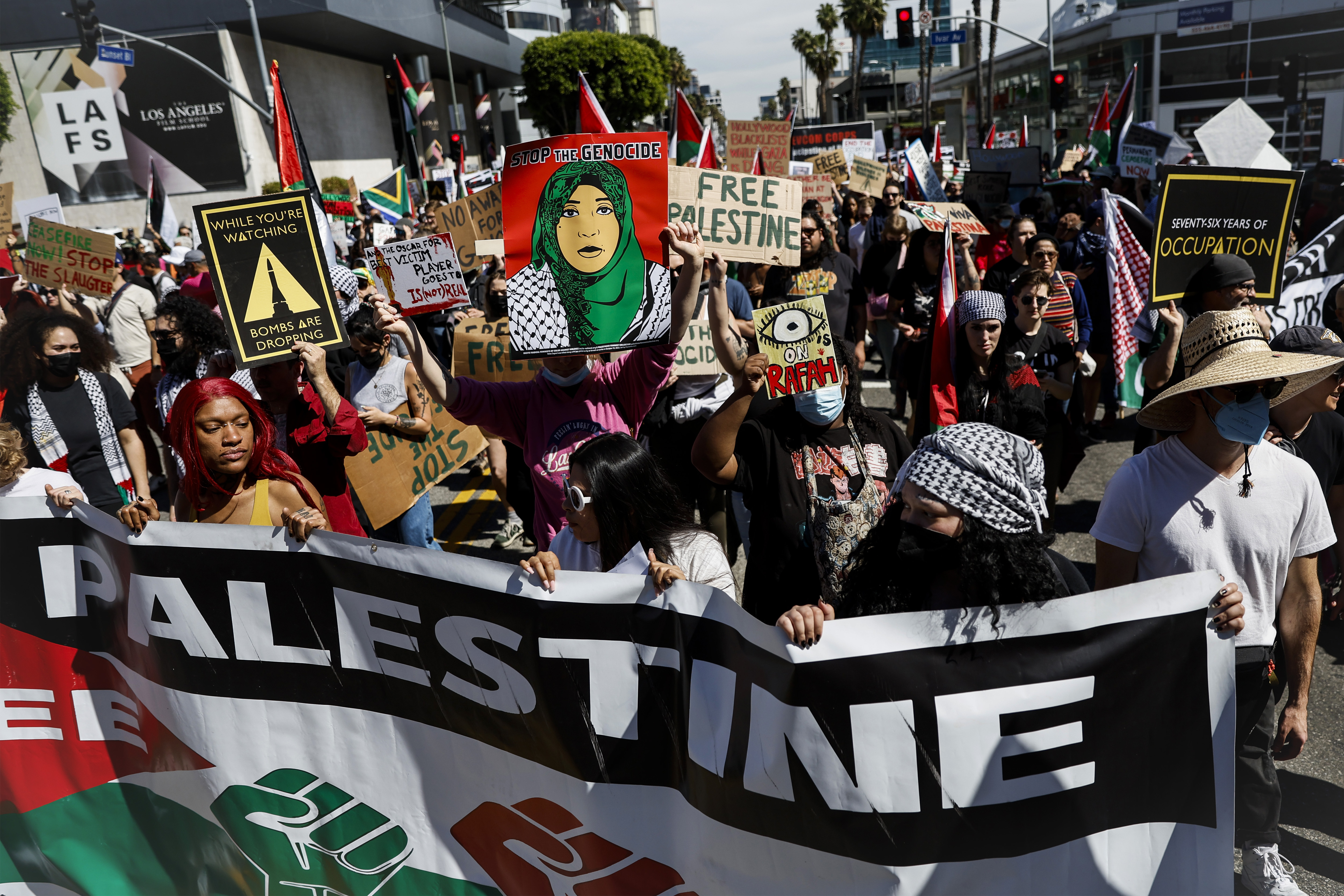 Gaza Protest Los Angeles Today