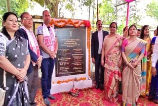 minister chadramohan patowary lays down foundation stone for several schools in guwahati