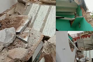 Demolition_Of_House_By_Constable_With_JCB_Pilligundla_Colony
