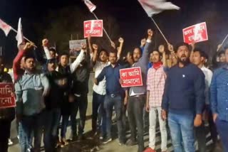 protests across Assam against CAA