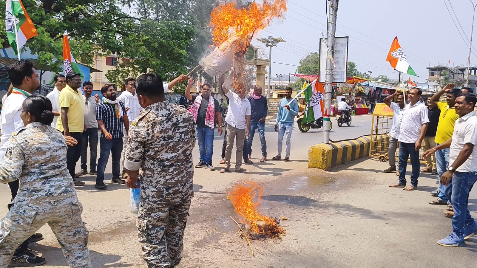 Congress Protest against ED action