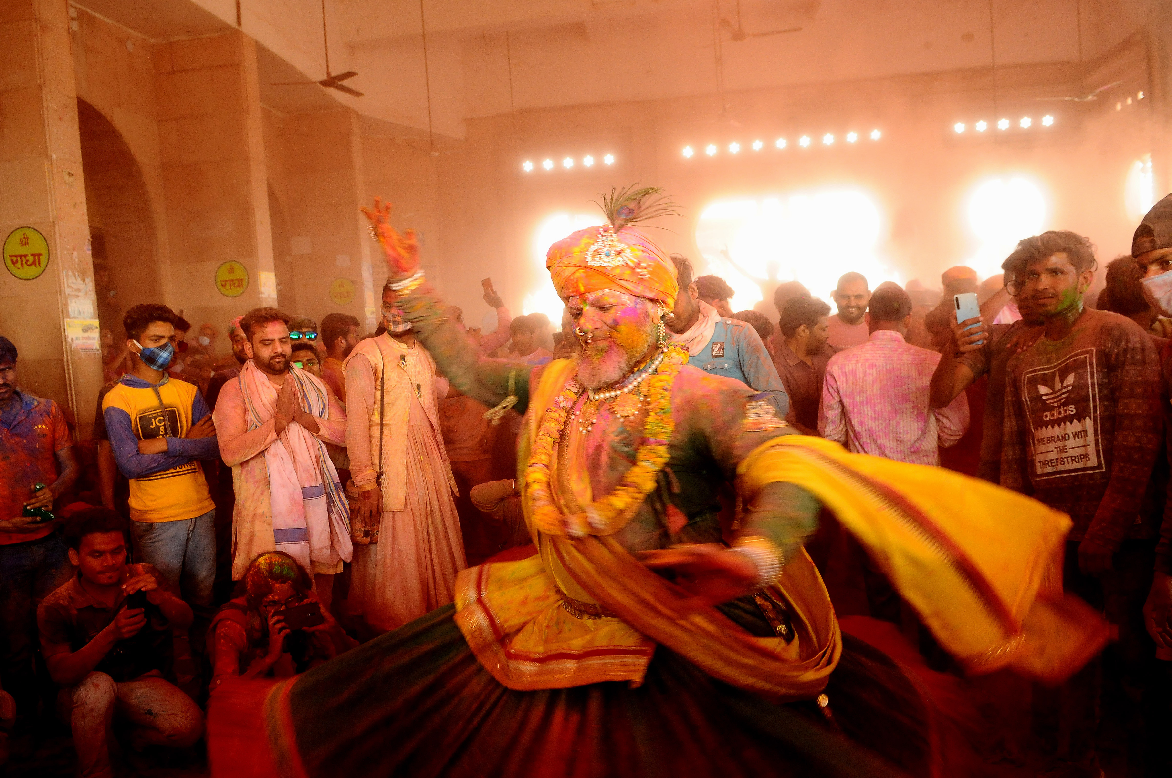 people playing music at holi