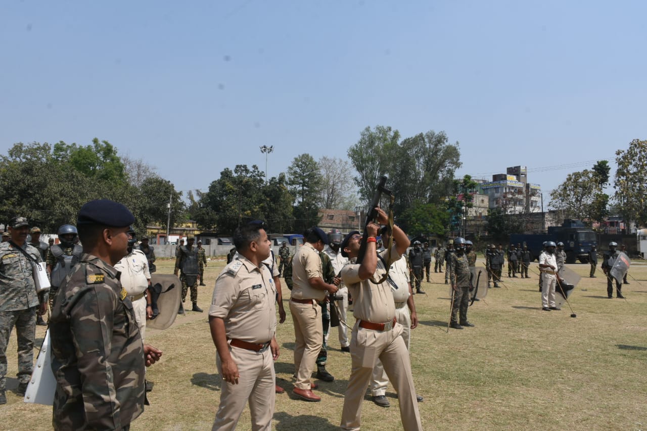Police Mock Drill In Dhanbad