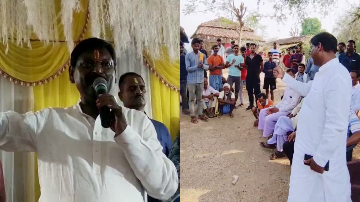 Union Minister Arjun Munda visited many places of Khunti Lok Sabha constituency