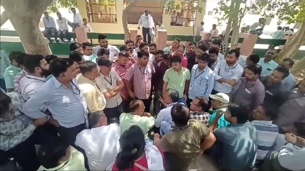 Workers Boycott EVM Work