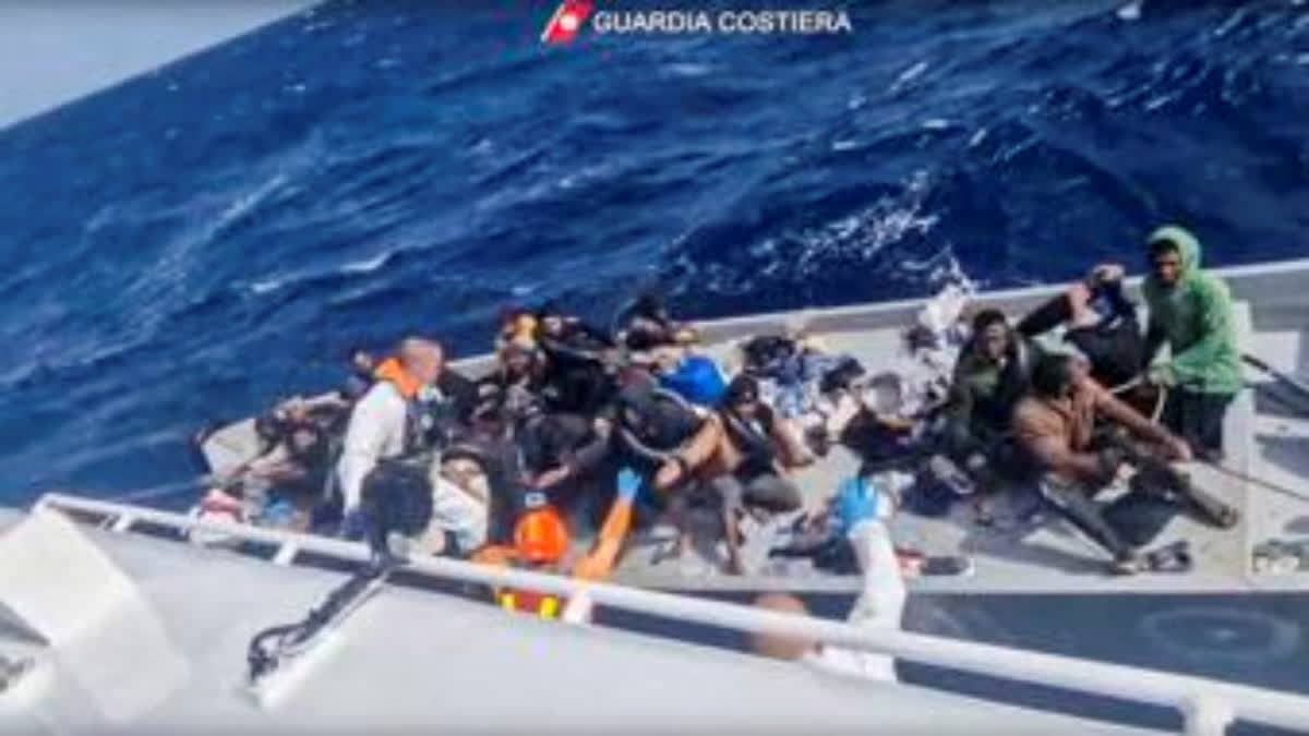 The Italian Coast Guard rescued 22 people and recovered nine bodies after a smugglers' boat capsized in a storm near Lampedusa. The boat, carrying 46 people from Guinea, Burkina Faso, Mali, and Ivory Coast, capsized with waves reaching up to five meters. Six survivors were treated for severe hypothermia and dehydration.