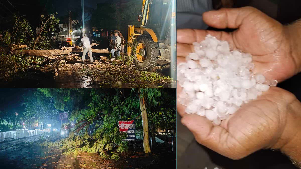 POWER CUT IN BANSWARA,  RAIN AND HAIL HITS BANSWARA