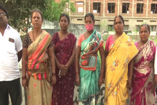 Dalit Women protest YCP Corporator Land Attempted to Seizure