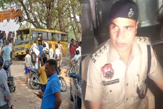 Police on Mahendragarh Bus Accident