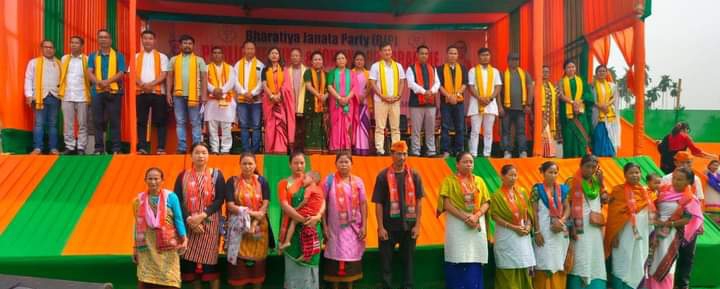 Hundreds of men and women join BJP in Dima Hasao