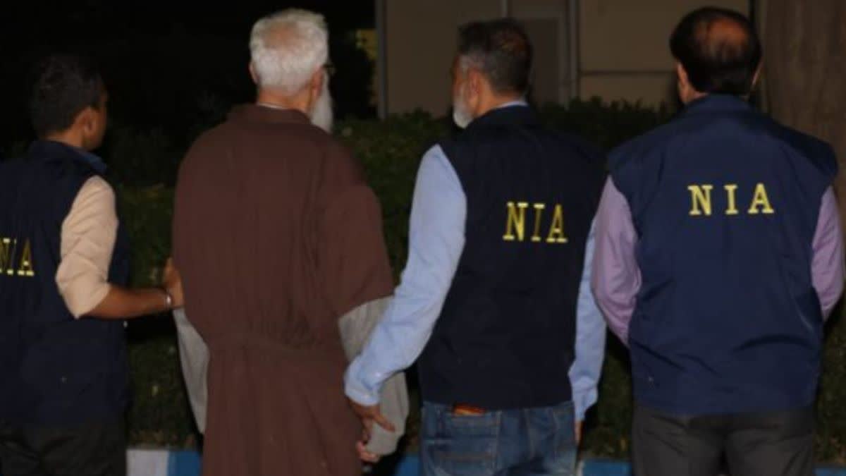ahawwur Hussain Rana with NIA officials