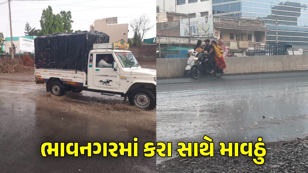 ભાવનગરમાં ગાજવીજ સાથે માવઠું