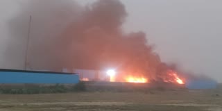 Fire in old tyre warehouse in Nuh