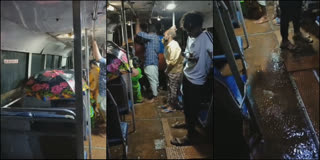 People traveling by bus from Theni ,Veerapandi.