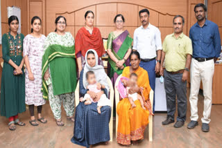 Photo of 2 children saved from Kawasaki disease in Coimbatore GH