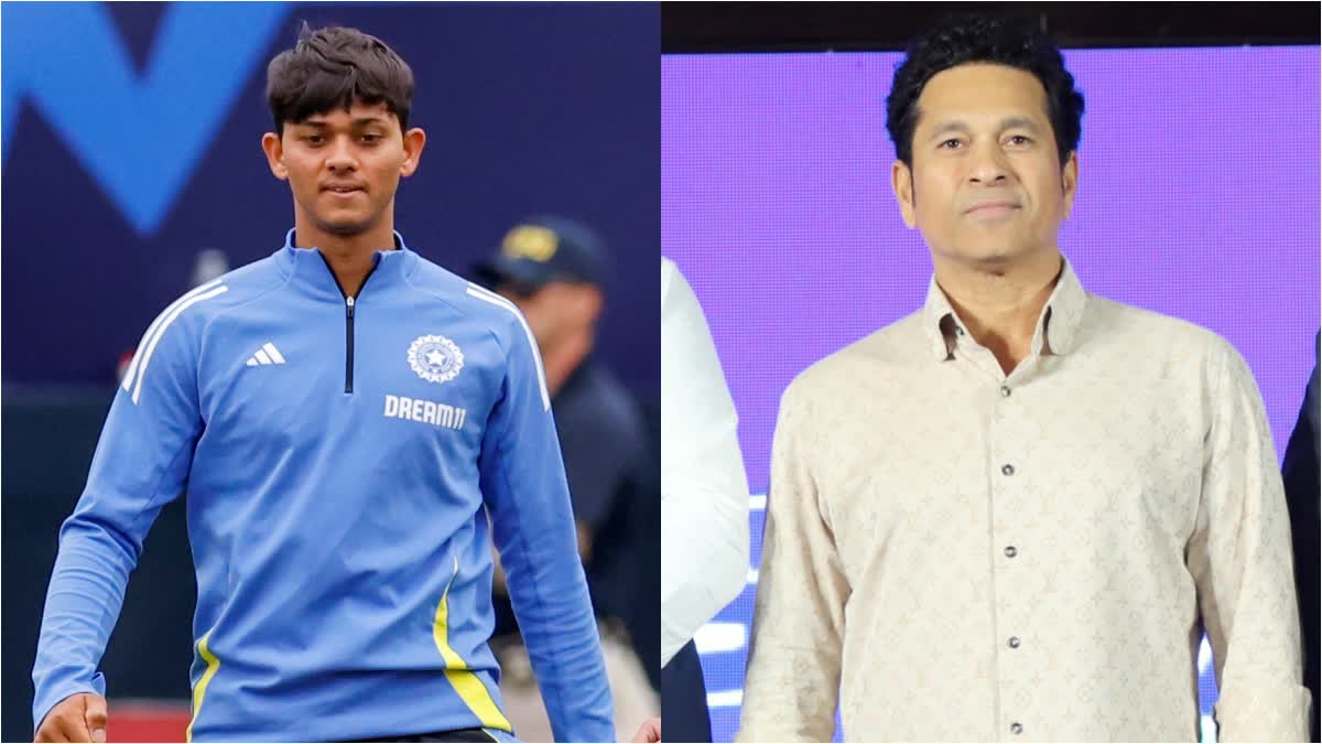 Yashasvi Jaiswal and Sachin Tendulkar