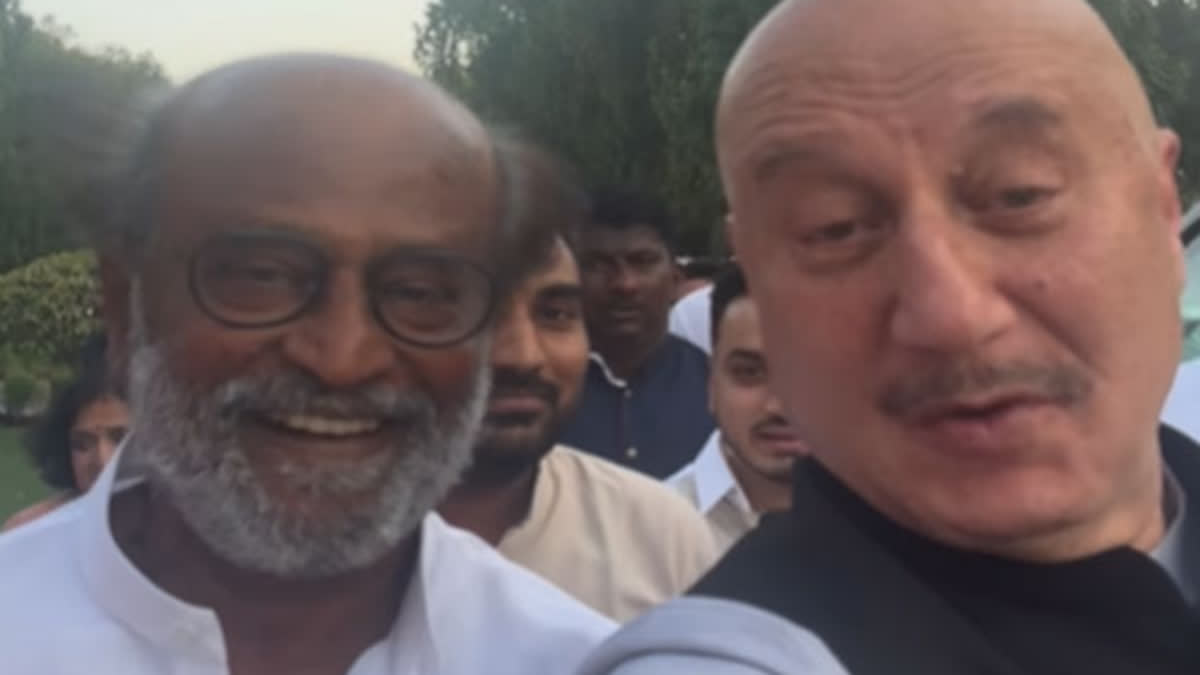 Rajinikanth and Anupam Kher