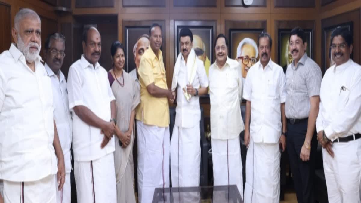 CM MK Stalin and DMK MPs Photo