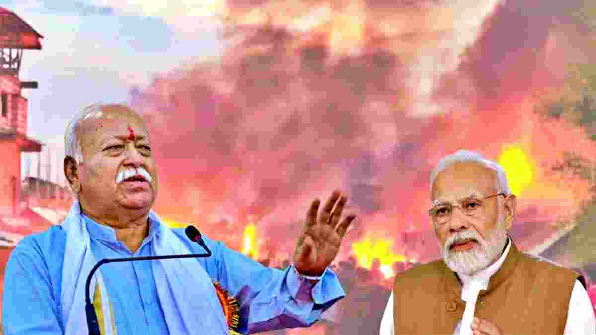 Sarsanghchalak Mohan Bhagwat, Modi