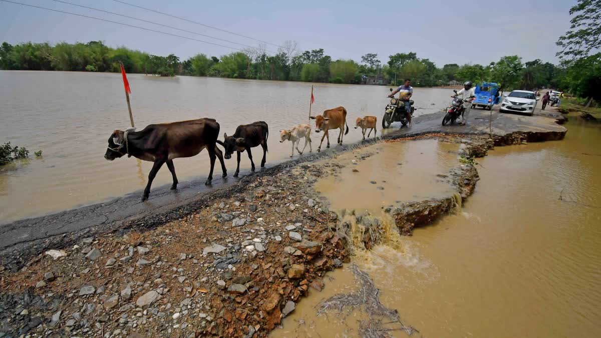 Flood threat in West Bengal