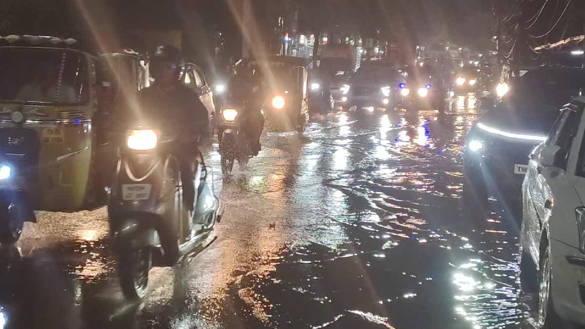 Many Places Rain in Hyderabad