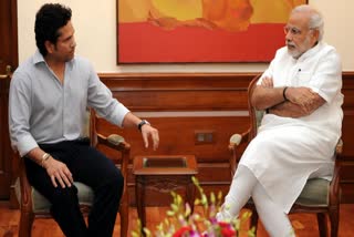 Sachin Tendulkar and PM Narendra Modi