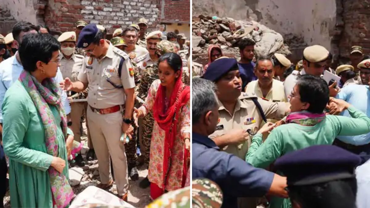 मंगलवार को आतिशी झुग्गीवालों से मिलने पहुंची थीं. उनकी पुलिस से नोकझोंक हुई थी.