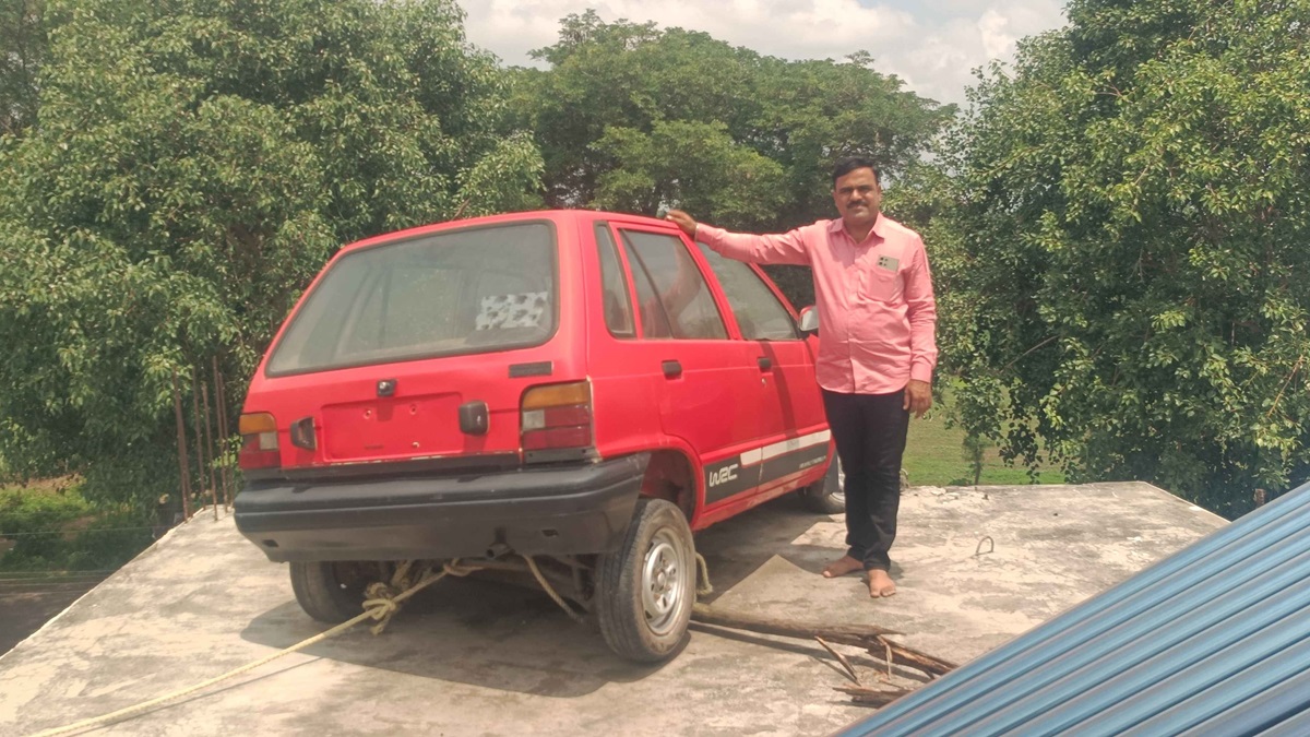 'This Car On Rooftop Is My God': Karnataka Mechanic's Love For Vehicle That Changed His Fortunes Draws Eyeballs