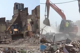 कालकाजी की झुग्गियों पर बुलडोजर एक्शन