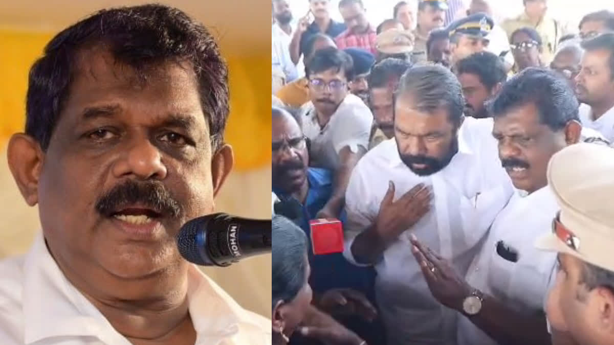 മുതലപ്പൊഴി  Muthalapozhi Protest  മുതലപ്പൊഴിയില്‍ മന്ത്രിമാര്‍ക്കെതിരെ പ്രതിഷേധം  antony raju against congress  Minister antony raju against congress  muthalapozhi protest antony raju against congress  മുതലപ്പൊഴി