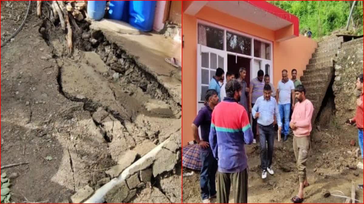 Cracks in a dozen houses in Shamti Solan