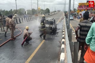 car fire accident in coimbatore