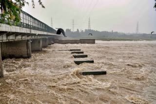 Yamuna swells further in Delhi  DELHI RAINS  YAMUNA CROSS DANGER MARK  DELHI RAINS YAMUNA CROSS DANGER MARK  Rain Update  Delhi rains latest news  ഡൽഹി മഴ  ഡൽഹിയിൽ കനത്ത മഴ  ഡൽഹിയിൽ പ്രളയ ഭീതി  ഉത്തരേന്ത്യയിൽ കനത്ത മഴ  യമുന നദി  യമുന നദിയിലെ ജലനിരപ്പ് ഉയരുന്നു  ഹത്‌നികുണ്ഡ് അണക്കെട്ട്  ഡൽഹി പ്രളയ ഭീതിയിൽ