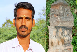 400 year old naicker period Satikkal hero stone discovered in Madurai