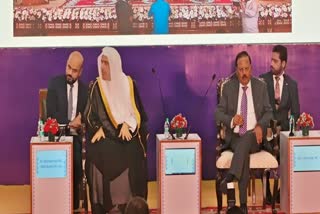 NSA Doval  Ajit Doval  Mohammad Bin Abdulkarim al Issa  Muslim World League Secretary General  Muslim World League  NSA Ajit Doval on Indian Culture and Life  തീവ്രവാദത്തിന് ഒരു മതവുമായും ബന്ധമില്ല  Ajit Doval  ഇന്ത്യ  സംഗമ ഭൂമി  ദേശീയ സുരക്ഷ ഉപദേഷ്‌ടാവ്  എന്‍എസ്എ അജിത് ഡോവല്‍  മുഹമ്മദ് ബിൻ അബ്‌ദുല്‍ കരീം അല്‍ ഈസ  National Security Advisor