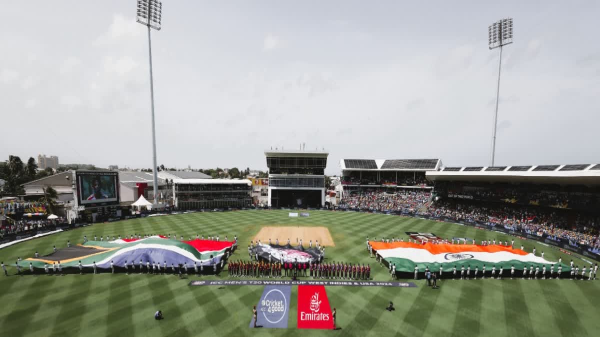 India wins ICC T20 World Cup 2024  ICC feature made in India recycled PET flag