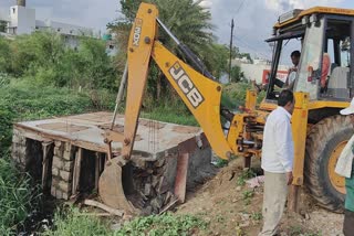 Illegal culvert demolished