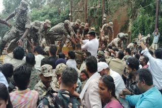 Jagdalpur Congress worker protest