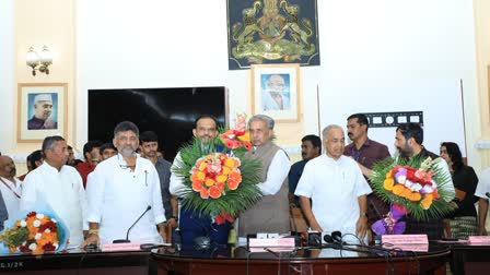 Basanagowda Badarli Taking Oath As Parishad Member