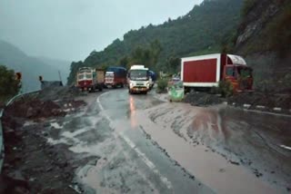 Landslide in Solan.